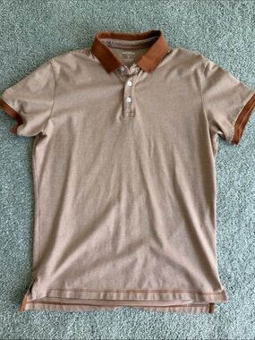 Bonobos Men's Rust-Trim Striped Polo